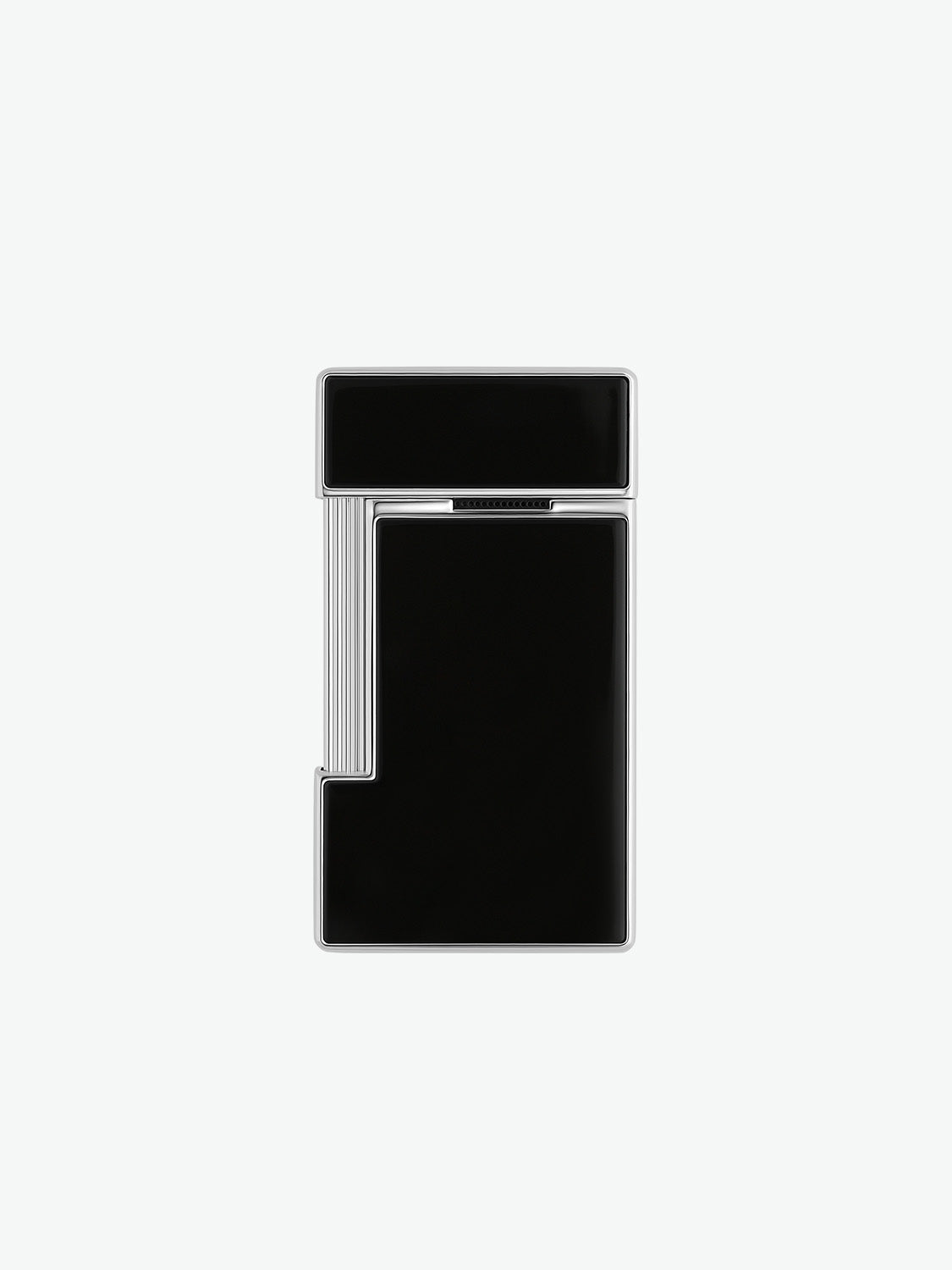 S.T. Dupont Slimmy Black Lacquer and Chrome Lighter