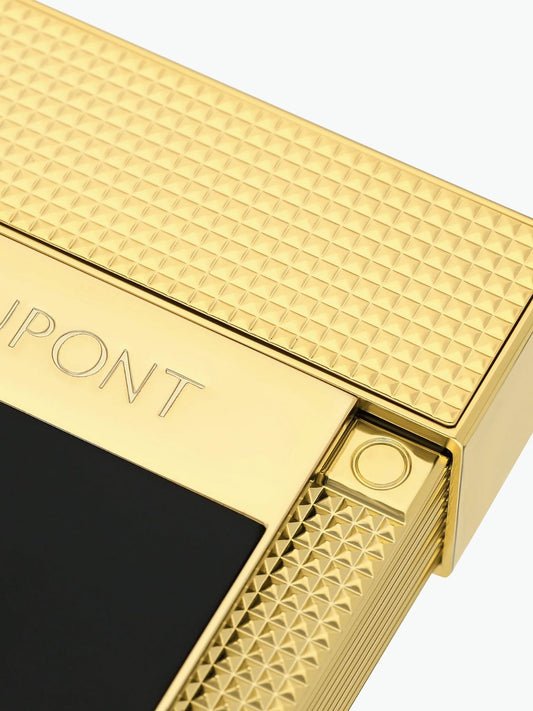 S.T. Dupont Table Lighter Black Gold