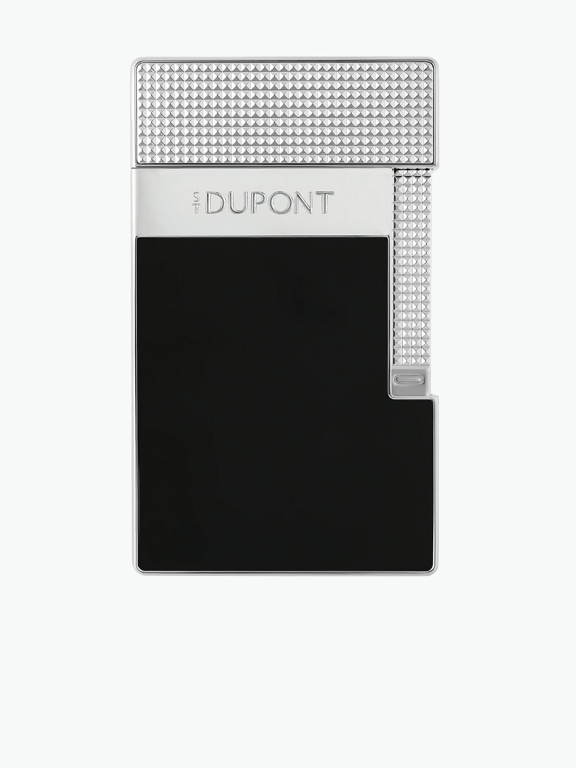 S.T. Dupont Table Lighter Black Silver Chrome