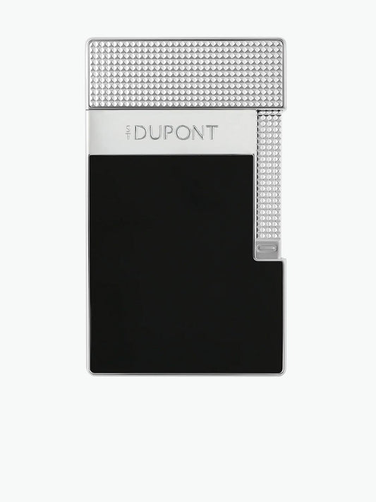 S.T. Dupont Table Lighter Black Silver Chrome
