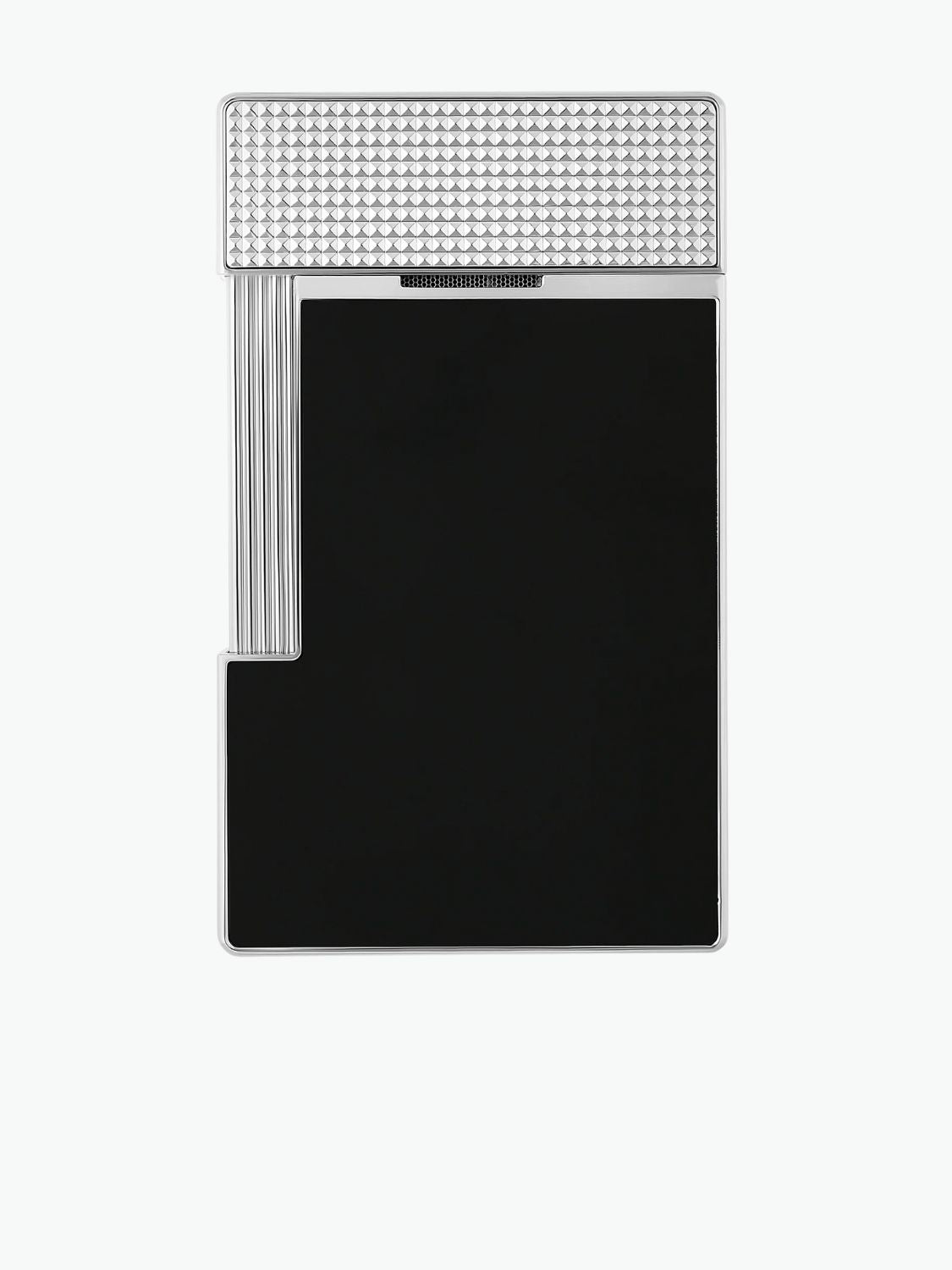 S.T. Dupont Table Lighter Black Silver Chrome