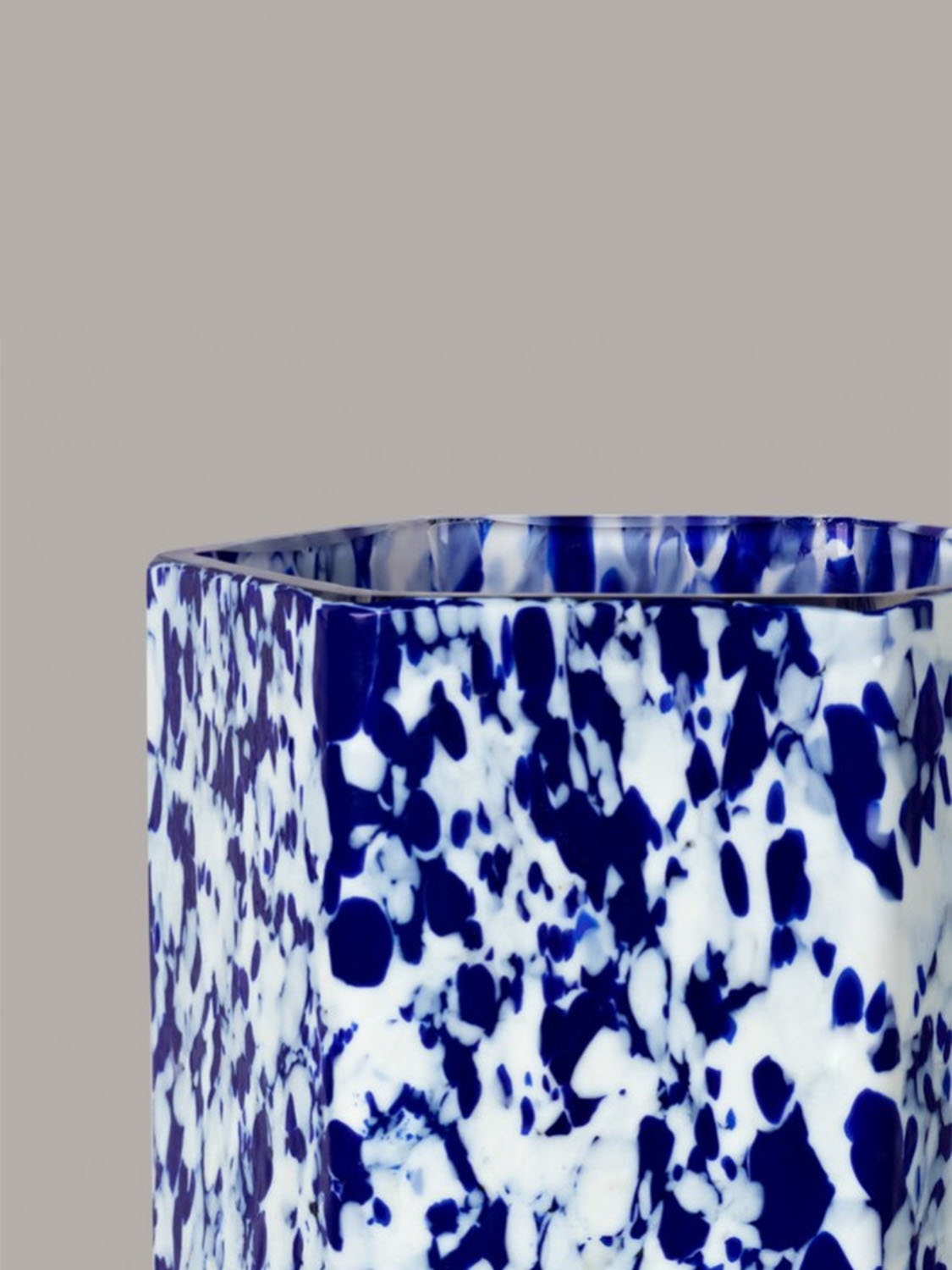 Stories Of Italy Macchia su Macchia Hex Ivory Blue Tumblers