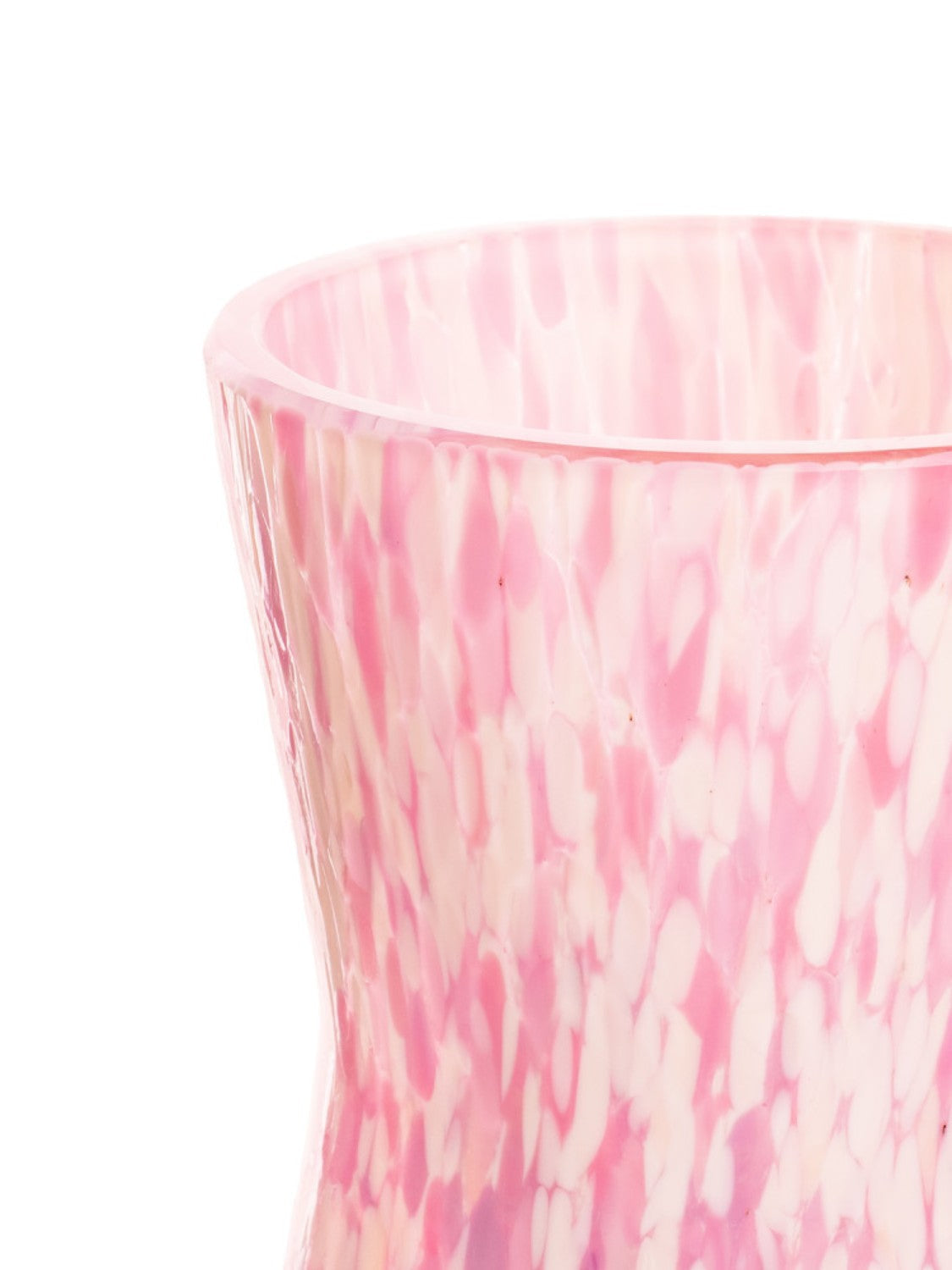 Stories Of Italy Murano Glass Ivory and Pink Carafe