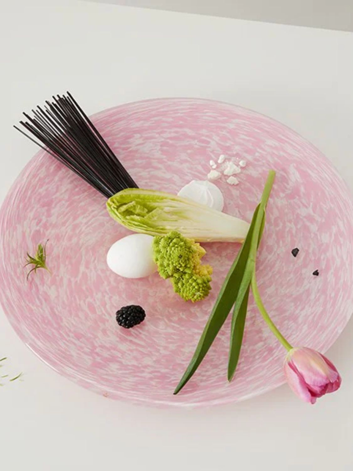 Stories Of Italy Ivory and Pink Large Tray