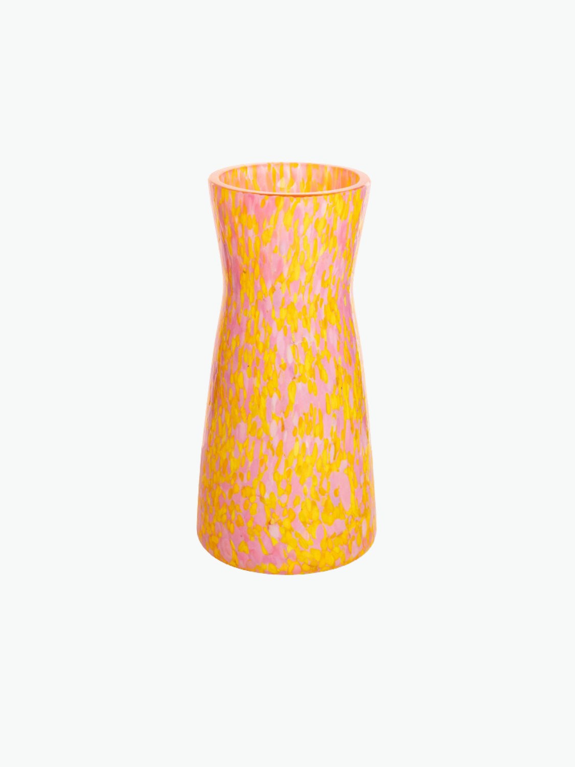 Stories Of Italy Murano Glass Yellow and Pink Carafe