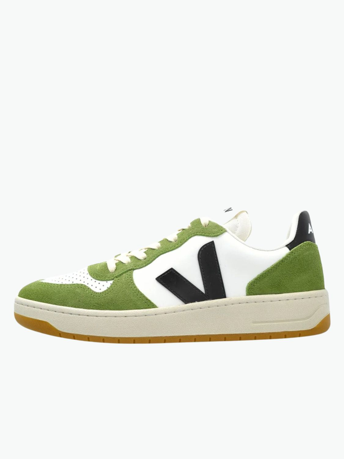 Veja V-10 Leather White Black Kiwi