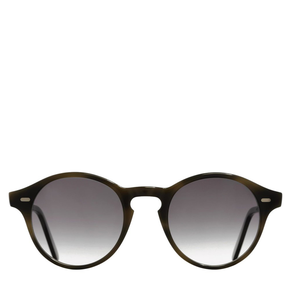 Cutler and Gross Round-Frame 1233-03 Swamp Acetate Sunglasses