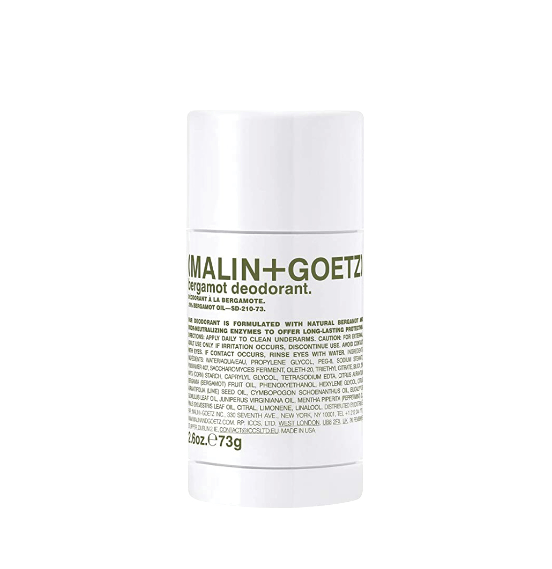 Malin And Goetz Bergamot Stick Deodorant 73g