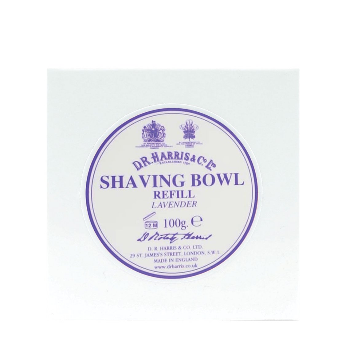 D R Harris Lavender Shaving Soap Refill 100g