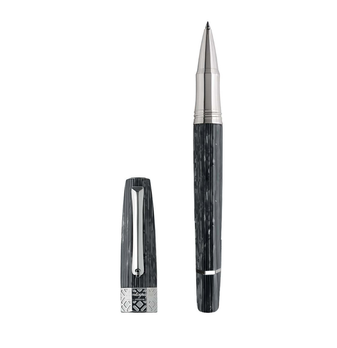 Montegrappa Στυλό Υγρής Μελάνης Extra Otto Shiny Lines Rollerball Pen