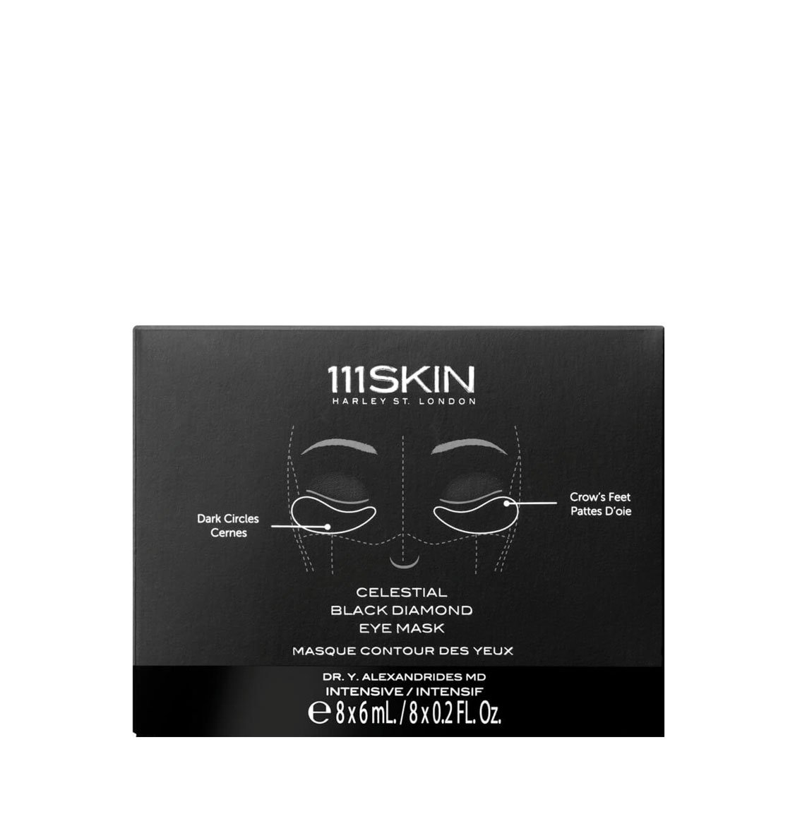 111Skin Celestial Black Diamond Eye Masks Box 8 x 6ml