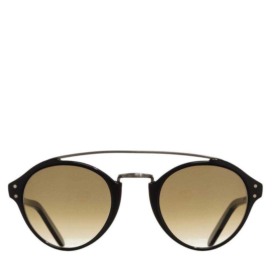 Cutler and Gross Oval-Frame Acetate Black Γυαλιά Ηλίου