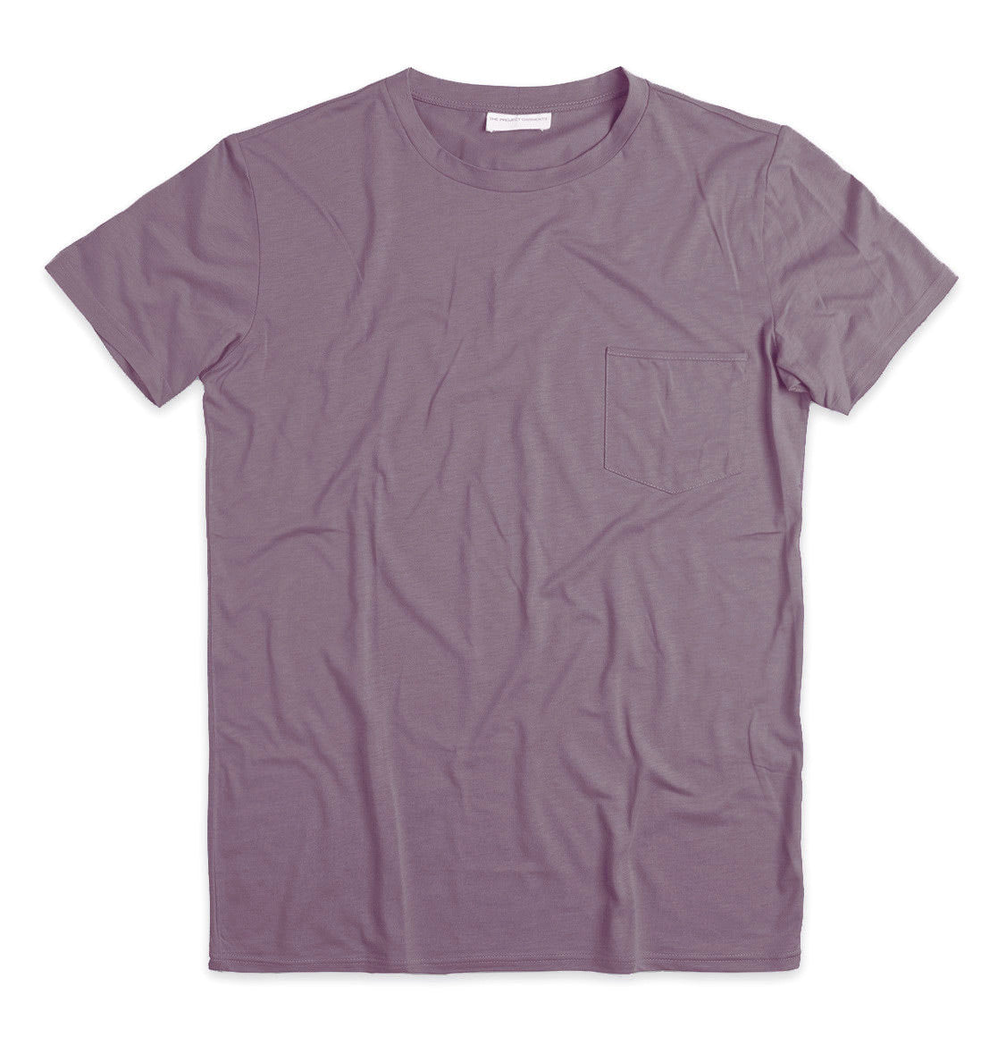 The Project Garments Crew Neck Modal-Blend Pocket T-shirt Lavender
