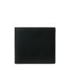 Smythson Panama Cross-Grain Leather Card Slot Wallet Black