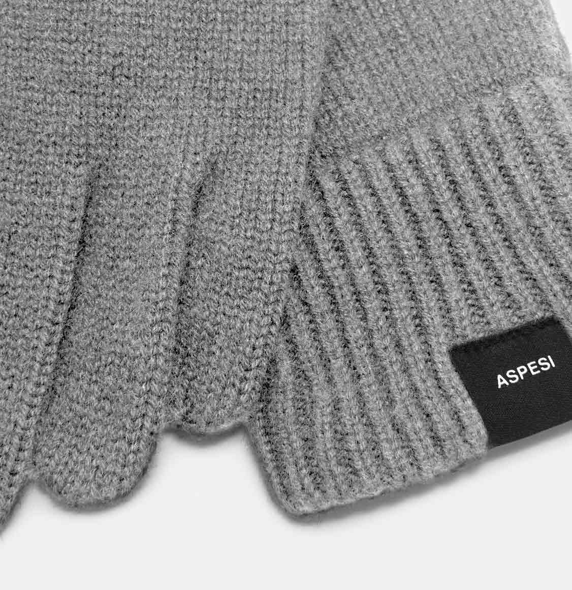 Aspesi Cashmere Gloves Grey