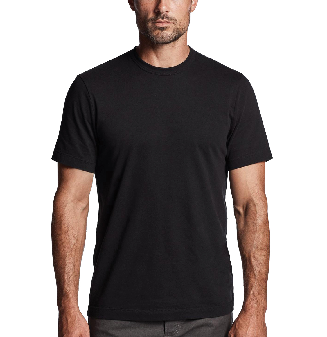 The Project Garments Crewneck Cotton Tailor Fit T-shirt Black