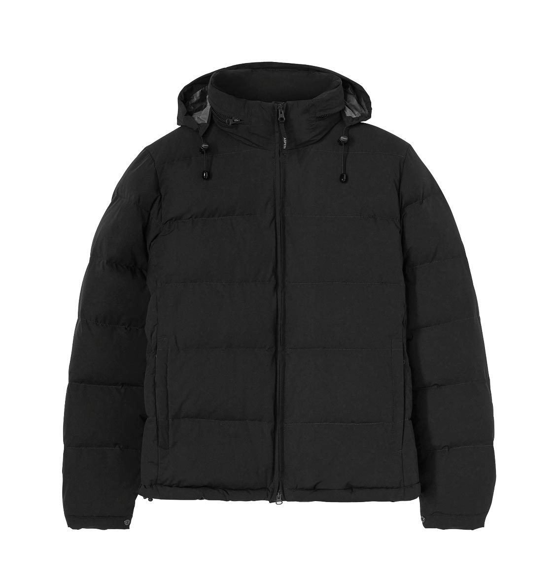 Aspesi Hooded Quilted Jacket Black-A