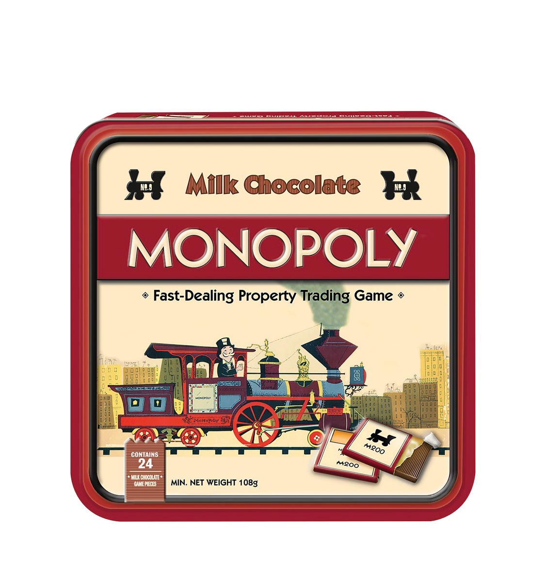 Monopoly Belgian Milk Chocolate Game In Luxury Tin Can Edition 108g
