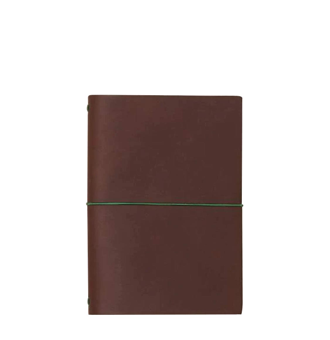 Paper Republic Grand Voyageur Pocket Leather Journal Chestnut