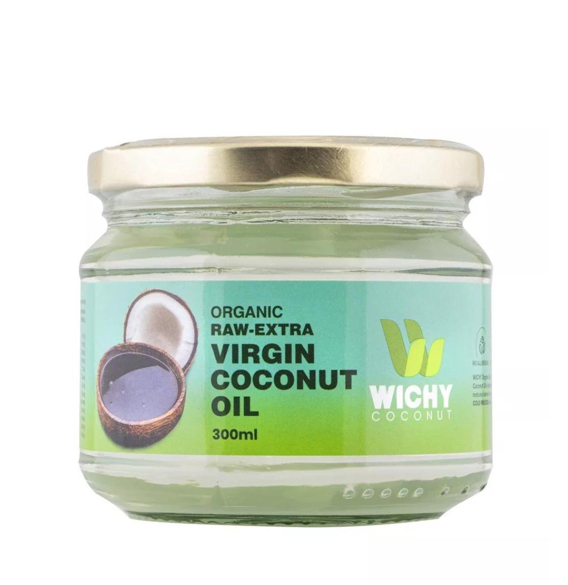 Wichy Coconut Oil Raw Extra Virgin Organic 300ml